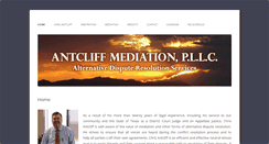 Desktop Screenshot of antcliffmediation.com